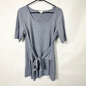 J. Jill Pure Jill tie tunic linen blend top women’s size medium